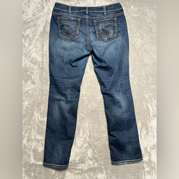 Silver Jeans Suki Straight Leg Jeans Women’s 18/32 Dark Wash - Picture 2 of 7